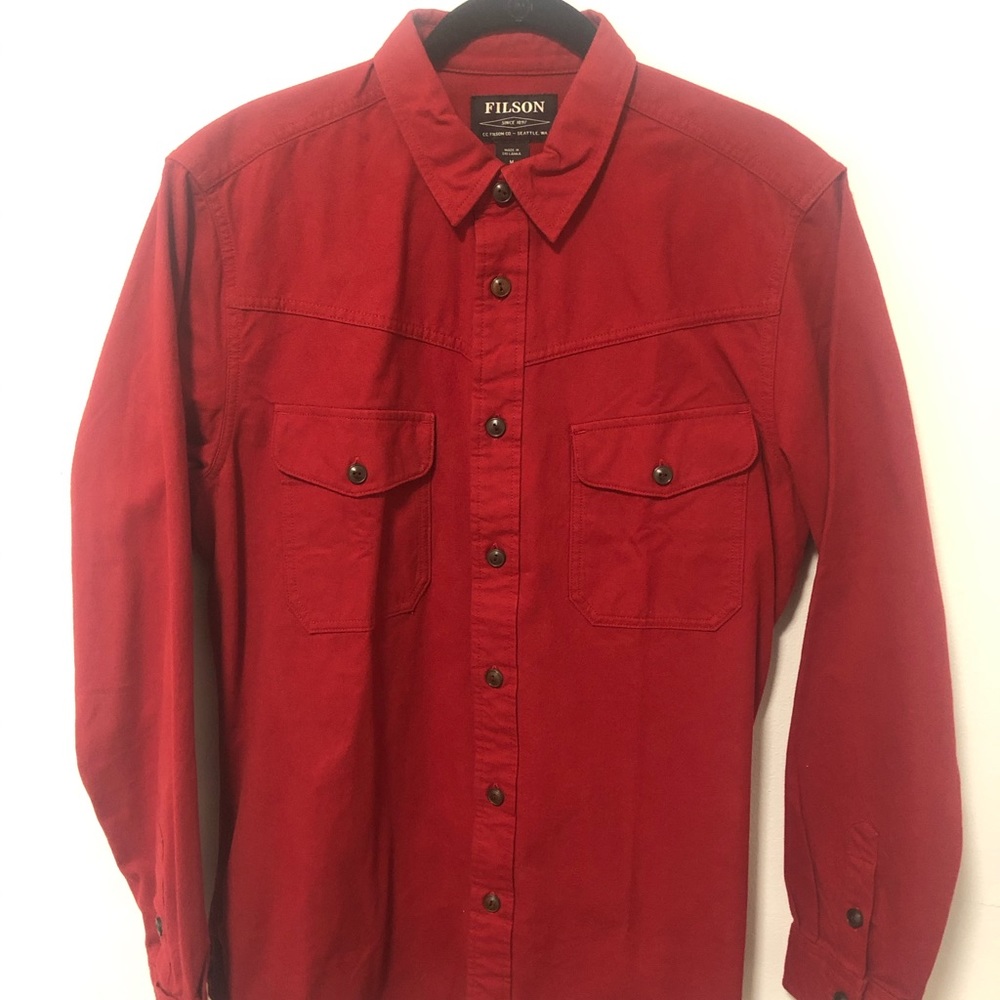 FILSON Red button down